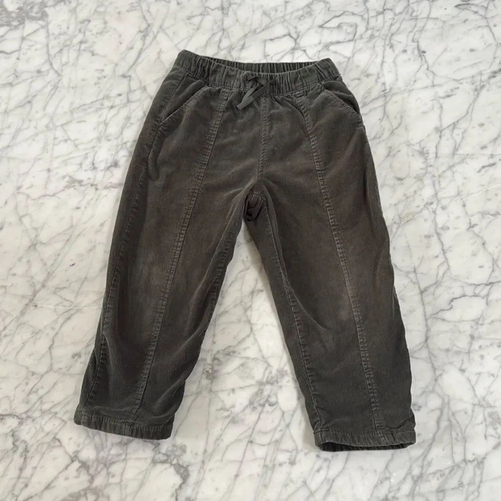ZARA BABY BOY Green CORDUROY TROUSERS Sz 3/4Y